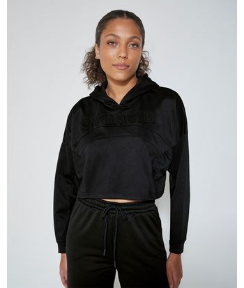 Blusão Oversized Feminino Recortes Em Moletom - ENFIM