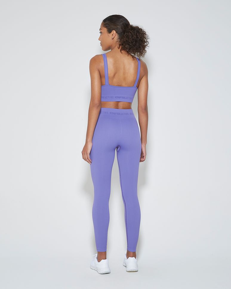 Top Halter Neck Esportivo Seamless Em Poliamida Com Elastano - ENFIM
