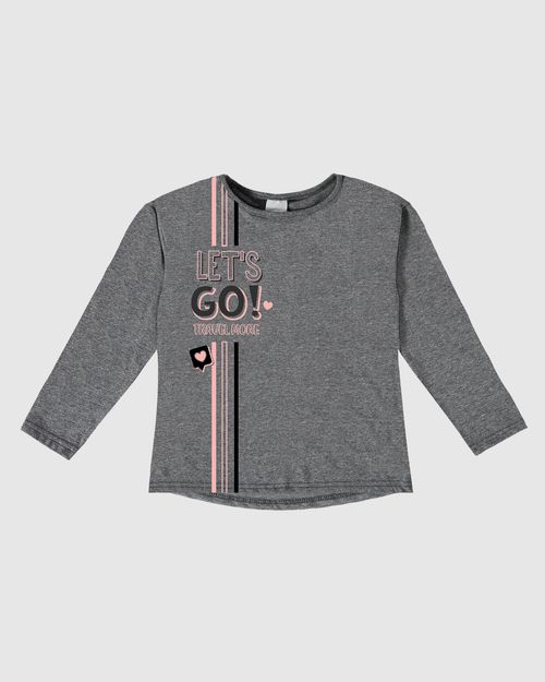 Blusa Infantil Menina Mullet Em Algodão Malwee Kids