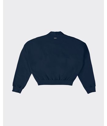 Blusão Amplo Feminino Zíper Frontal Em Moletom Flanelado - ENFIM
