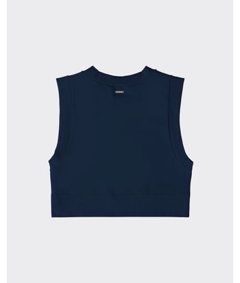 Colete Cropped Feminino Em Moletom Flanelado - ENFIM