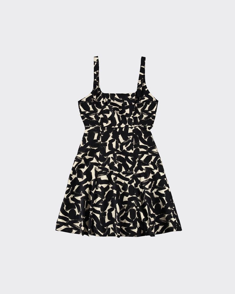 Vestido Evasê Feminino Estampado Em Algodão Stretch - ENFIM