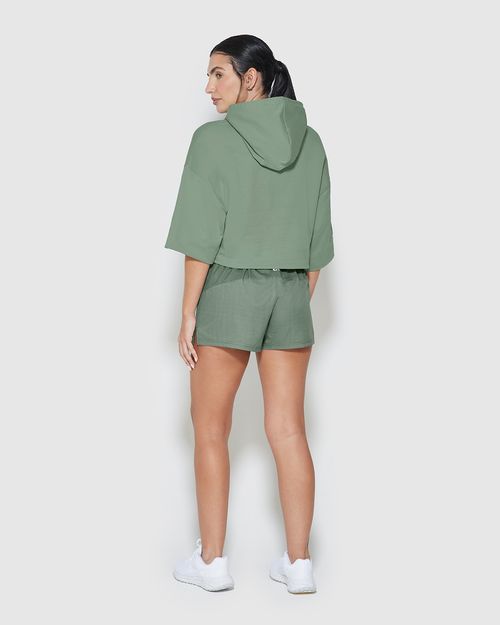 Shorts Runner Feminino Em Tafetá Com Elastano - ENFIM
