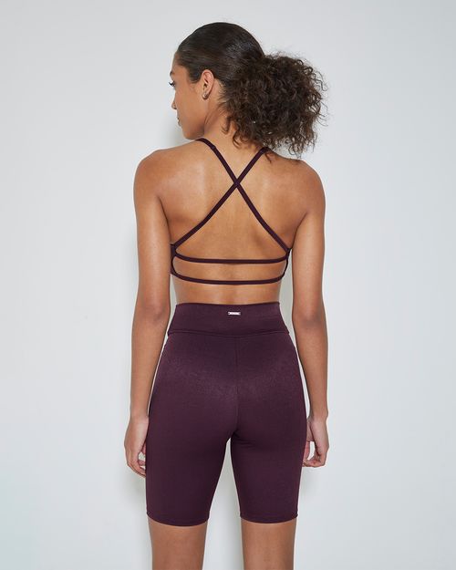 Top Esportivo Strappy Bojo Removível Em Malha Dry - ENFIM