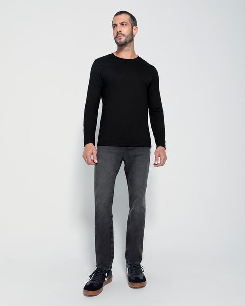 Calça Skinny Masculina Cintura Média Em Jeans Com Elastano - ENFIM