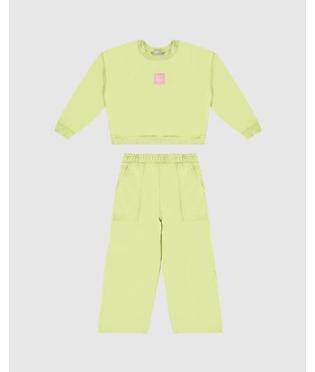 Conjunto Infantil Menina Happy Days Em Moletom Flanelado Malwee Kids