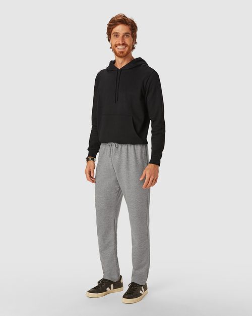 Calça Básica Masculina Em Moletom Sem Flanela