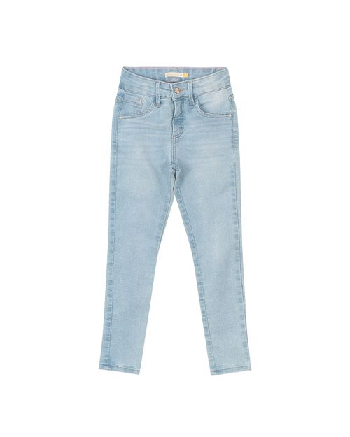 Calça Menina Skinny Cintura Média Jeans Com Elastano Carinhoso