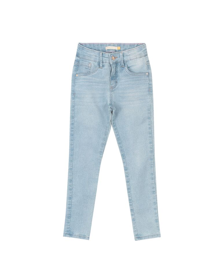 Calça Menina Skinny Cintura Média Jeans Com Elastano Carinhoso