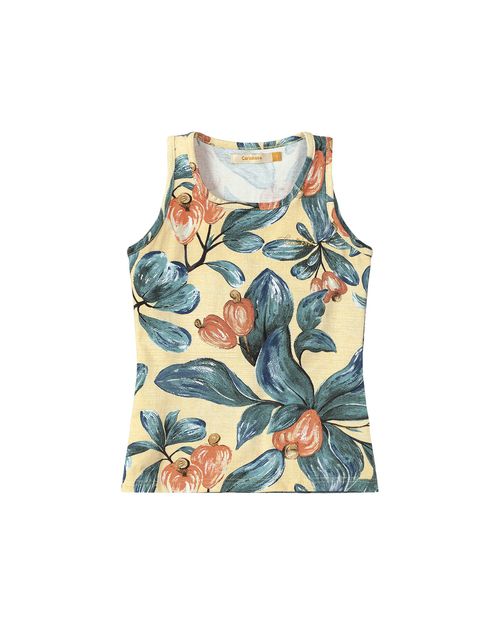 Blusa Menina Cajus Alça Média Em Cotton Light Carinhoso