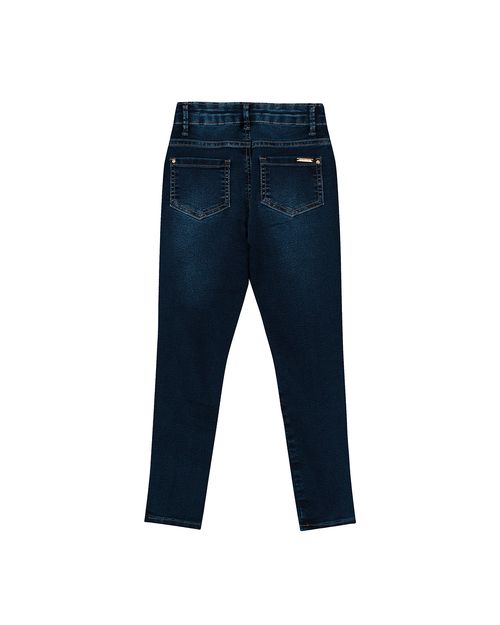 Calça Menina Skinny Cintura Média Jeans Com Elastano Carinhoso