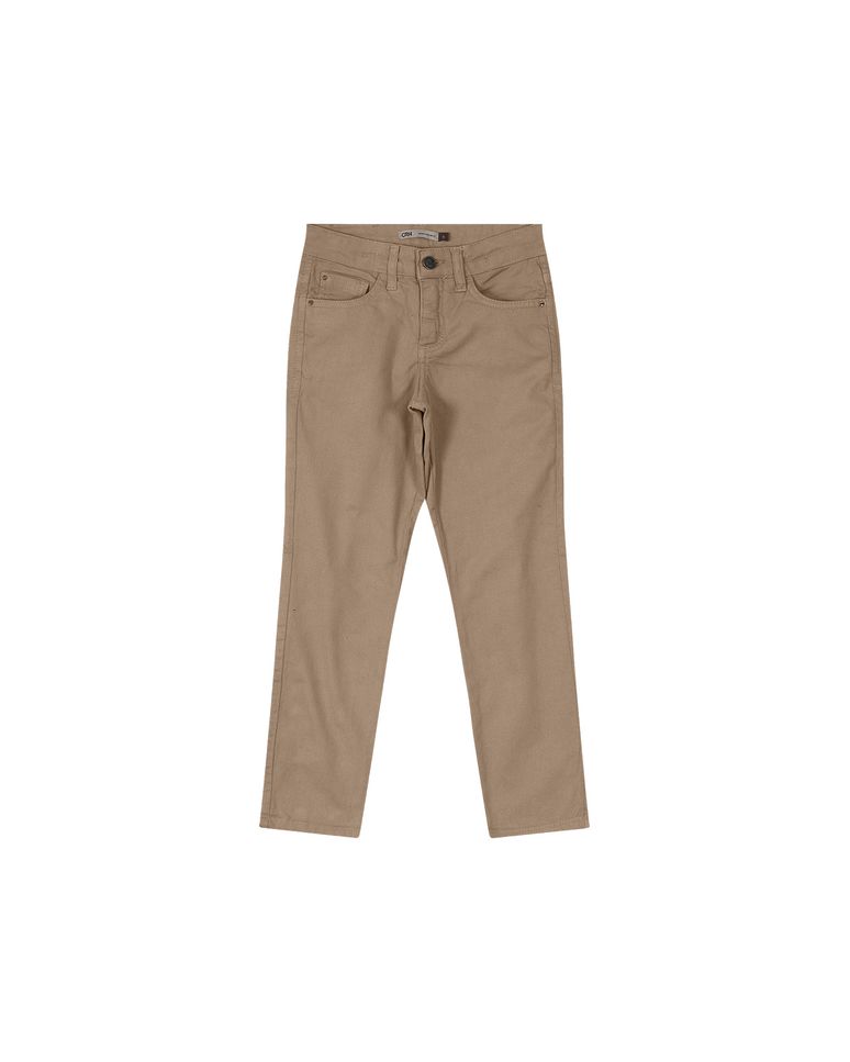 Calça Menino Slim Em Sarja Com Elastano Carinhoso