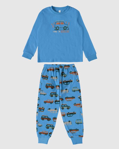 Pijama Infantil Menino Time To Explore Em Malha Soft Malwee Kids