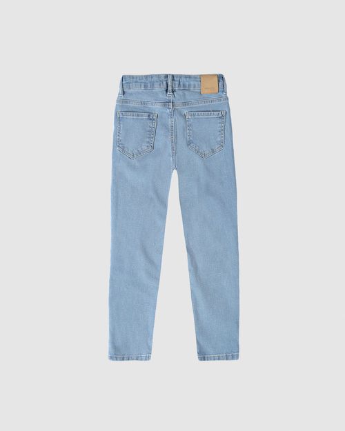 Calça Infantil Menina Mom Cintura Média Em Jeans Moletom Malwee Kids