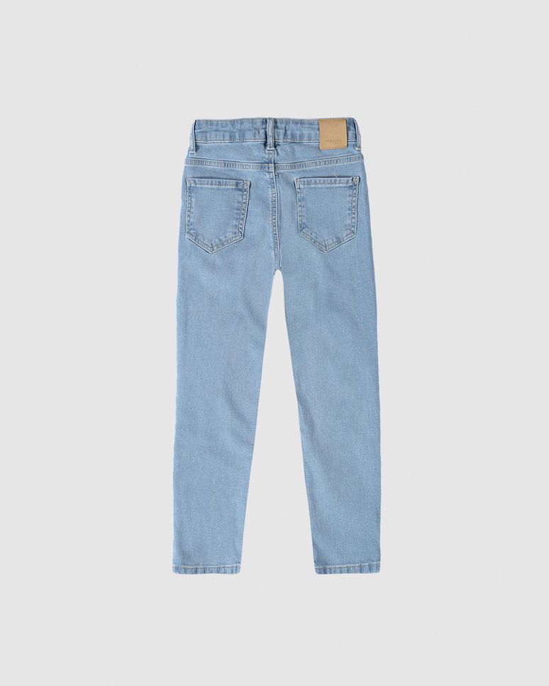Calça Infantil Menina Mom Cintura Média Em Jeans Moletom Malwee Kids