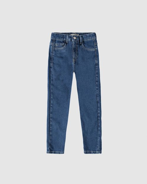 Calça Infantil Menina Mom Cintura Média Em Jeans Moletom Malwee Kids