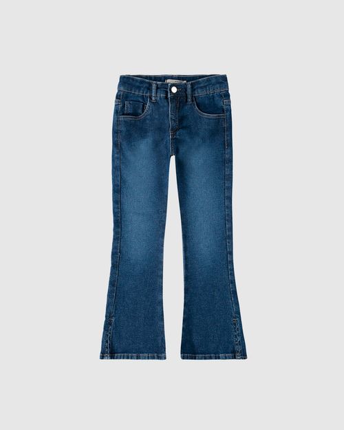 Calça Infantil Menina Bootcut 1 Copo D' Água Em Jeans Moletom Malwee Kids