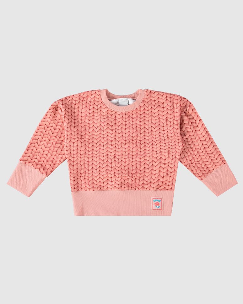 Blusão Infantil Menina Estampado Em Moletom Stretch Flanelado Malwee Kids