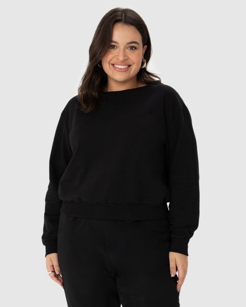 Blusão Feminino Plus Size Em Moletom Stretch