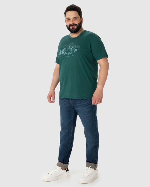 Camiseta Masculina Plus Size Make Your Own Trail Em Algodão