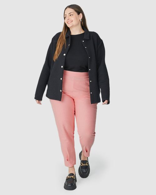 Calça Feminina Plus Size Em Moletom Sarjado
