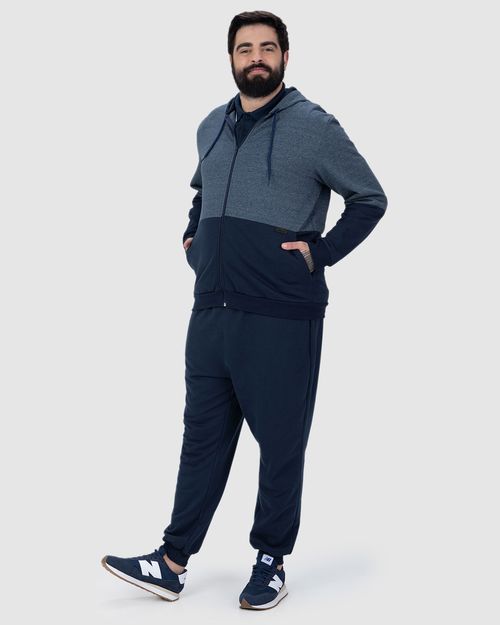 Calça Jogger Masculina Plus Size Em Moletom Flanelado