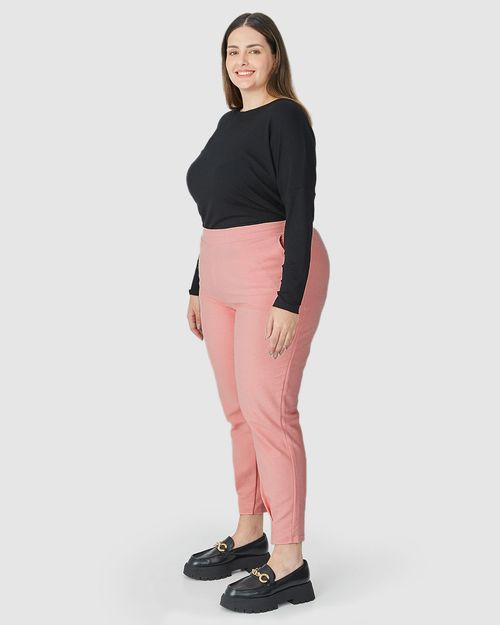 Calça Feminina Plus Size Em Moletom Sarjado