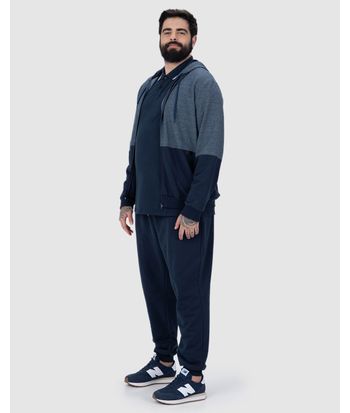 Calça Jogger Masculina Plus Size Em Moletom Flanelado