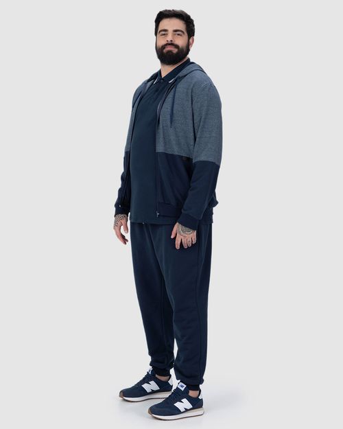 Calça Jogger Masculina Plus Size Em Moletom Flanelado