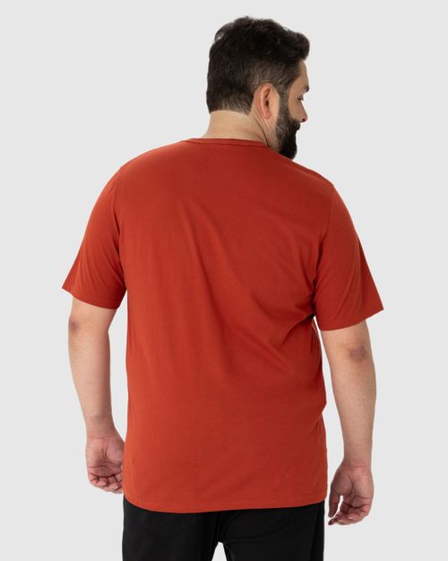Camiseta Masculina Plus Size Just Go Manga Curta Em Algodão