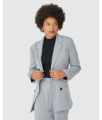 Blazer Feminino Com Faixa Em Alfaiataria