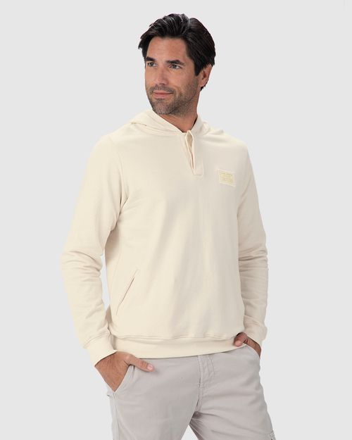 Blusão Masculino Capuz E Peitilho Duplo Em Moletom Flanelado