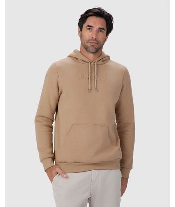 Blusão Masculino Com Capuz Estampa Embossing Em Moletom Premium