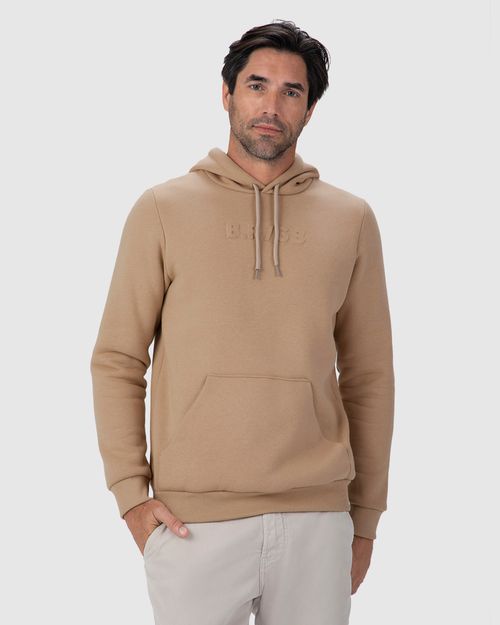 Blusão Masculino Com Capuz Estampa Embossing Em Moletom Premium