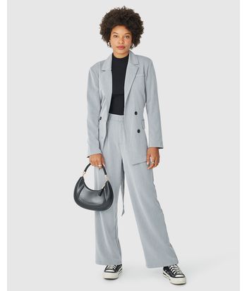Blazer Feminino Com Faixa Em Alfaiataria