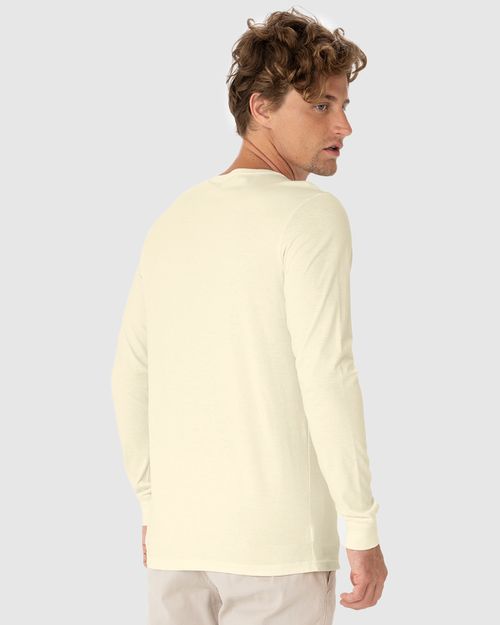 Camiseta Masculina Manga Longa Manhattan Em Algodão