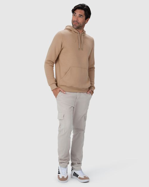 Blusão Masculino Com Capuz Estampa Embossing Em Moletom Premium