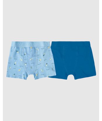 Kit 2 Cuecas Infantis Menino Em Cotton Light Malwee Kids