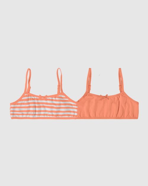 Kit 2 Tops Infantis Menina Sem Bojo Em Algodão Malwee Kids