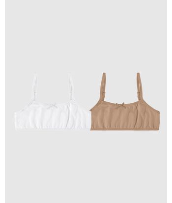 Kit 2 Tops Infantis Menina Sem Bojo Em Algodão Malwee Kids