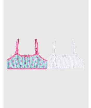 Kit 2 Tops Infantis Menina Sem Bojo Em Algodão Malwee Kids