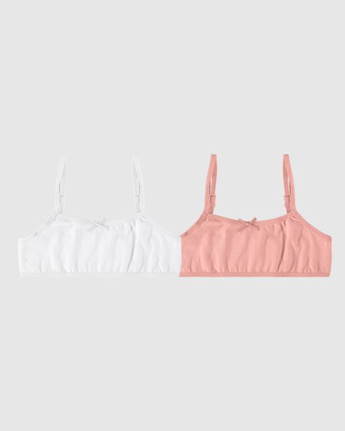 Kit 2 Tops Infantis Menina Sem Bojo Em Algodão Malwee Kids