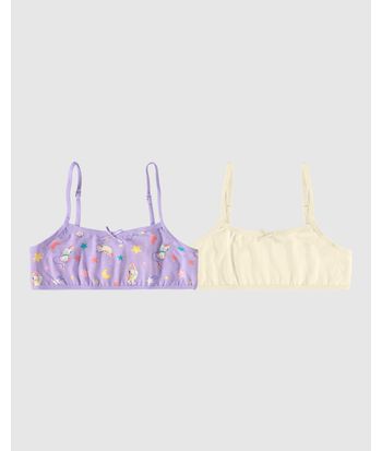 Kit 2 Tops Infantis Menina Sem Bojo Em Algodão Malwee Kids