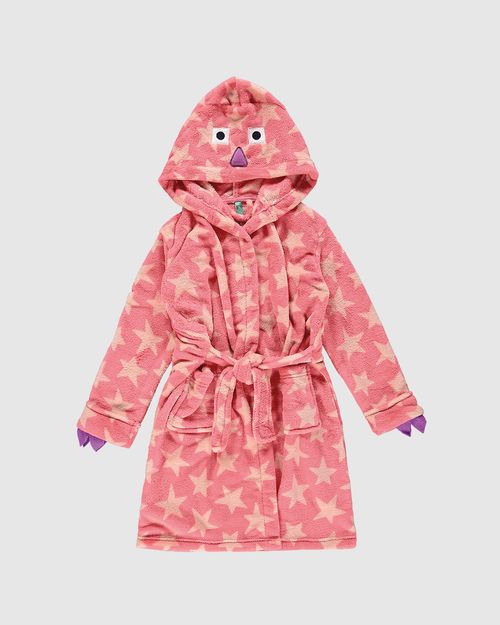 Roupão Infantil Menina Com Aplique Em Fleece Malwee Kids