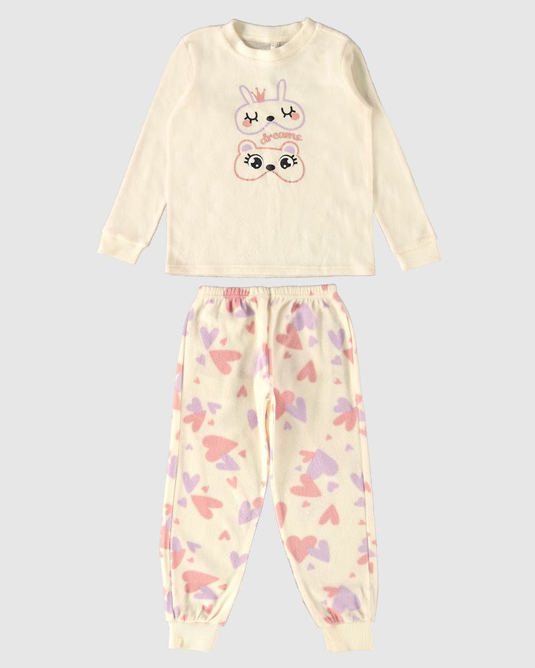 Pijama Infantil Menina Dreams Em Malha Soft Malwee Kids