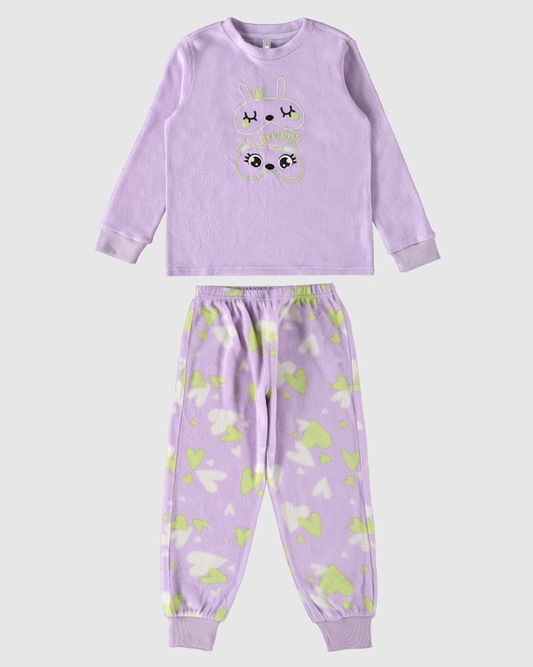 Pijama Infantil Menina Dreams Em Malha Soft Malwee Kids