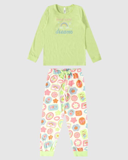 Pijama Infantil Menina Have Good Dreams Em Algodão Malwee Kids