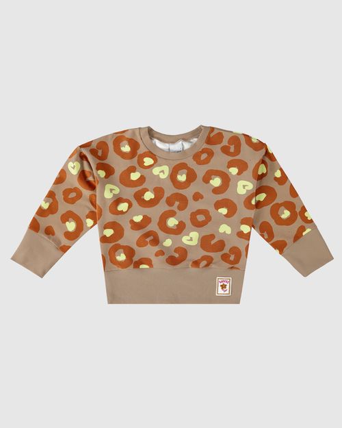 Blusão Infantil Menina Estampado Em Moletom Stretch Flanelado Malwee Kids