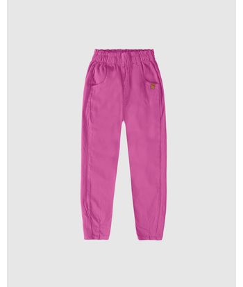 Calça Infantil Menina Slouchy Em Sarja Com Elastano Malwee Kids
