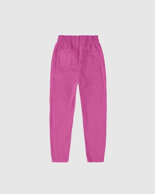 Calça Infantil Menina Slouchy Em Sarja Com Elastano Malwee Kids
